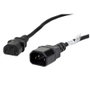 Lanberg CA-C13E-11CC-0018-BK Cable de Alimentación C13 a C14, 1,8 m, Negro